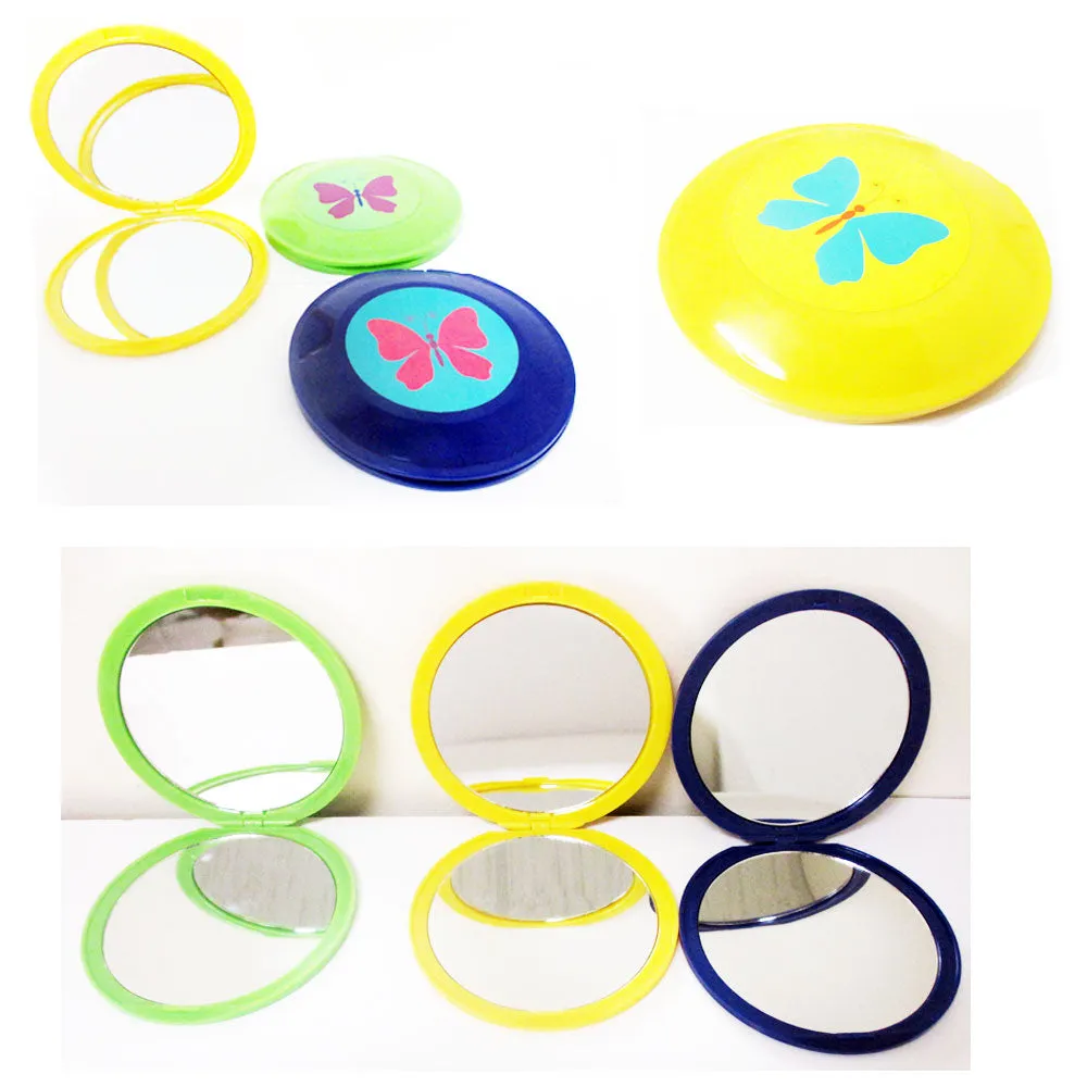 1 Compact Mirror Magnifying Folding Double Sided Powder Makeup Beauty Accessory