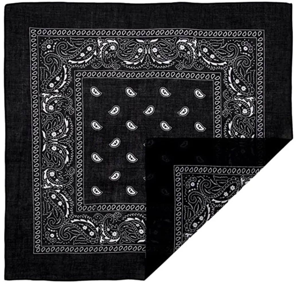 100% Cotton Paisley Bandana