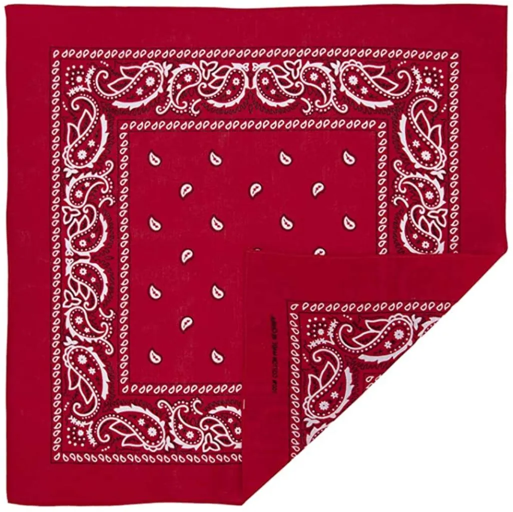 100% Cotton Paisley Bandana