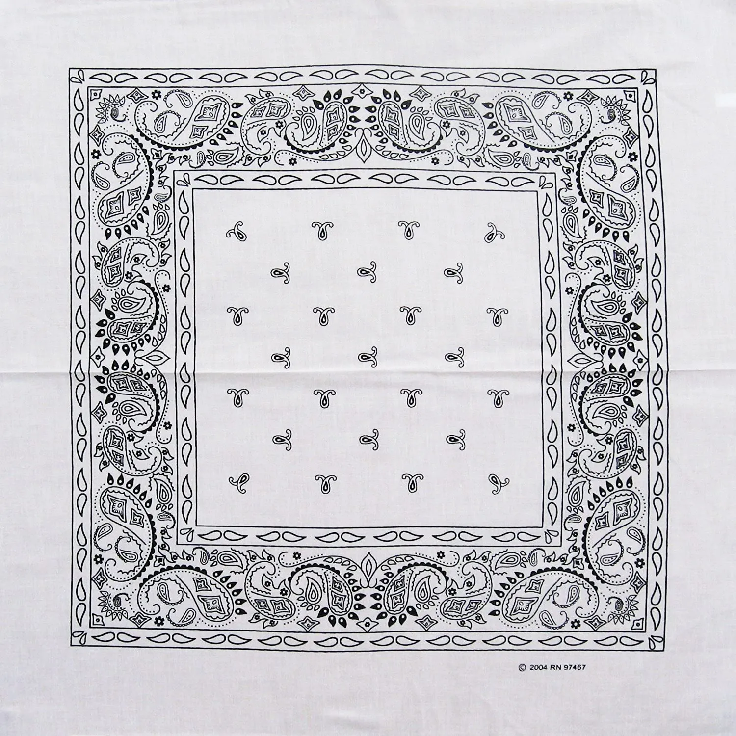 100% Cotton Paisley Bandana