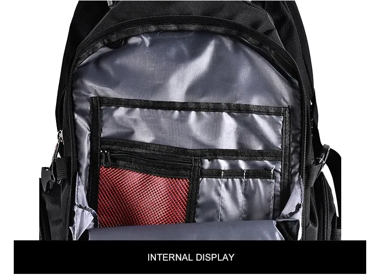 17" Laptop Swiss Design Heavy Duty Backpack with USB Charging Port and Lock