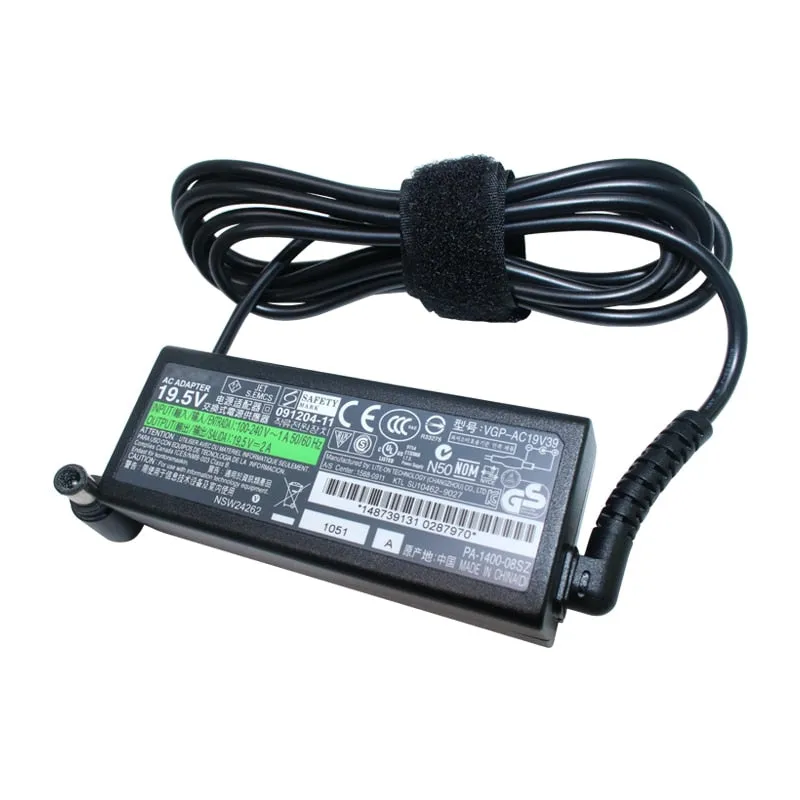 19.5V 2A 40W AC Laptop Adapter Charger Power Supply For Sony VGP-AC19V39 VGP-AC19V40 VGP-AC19V47 VGP-AC19V57AC19V57 PA-1400-06SN