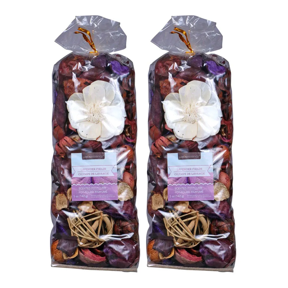 2 Bags Lavender Fields Potpourri Petals Scented Dried Flower Bowl Wedding Decor