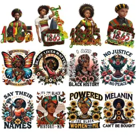 24 Colorful Juneteenth Black History Designs Bundle PNG