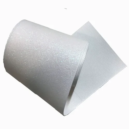 3" Holographic Silver Metallic Grosgrain Ribbon - 1-yard