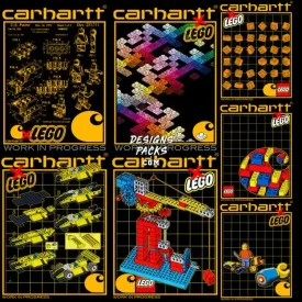 7 Lego Brand Streetwear Designs Bundle PNG   PSD
