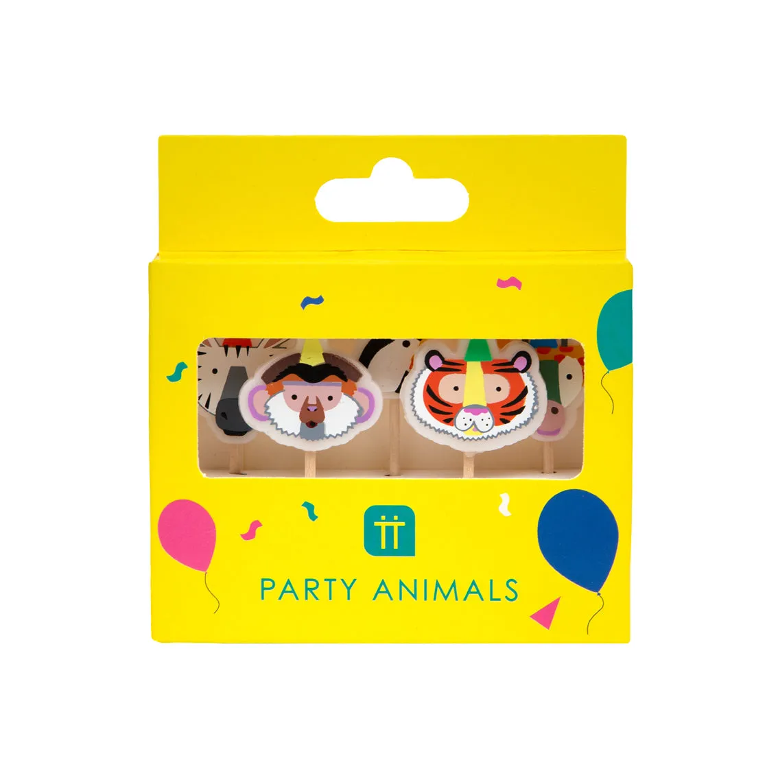 Animal Birthday Candles 5 Pack by Talking Tables