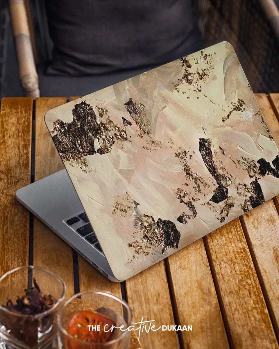 Beautiful Cool Laptop Skin With Grunge Color & Premium Print
