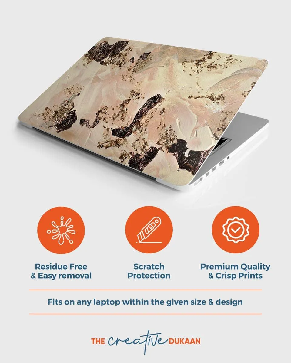 Beautiful Cool Laptop Skin With Grunge Color & Premium Print