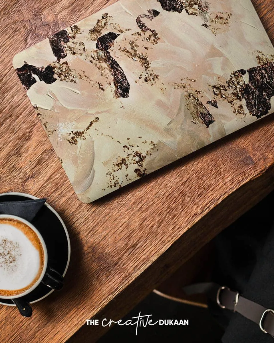 Beautiful Cool Laptop Skin With Grunge Color & Premium Print