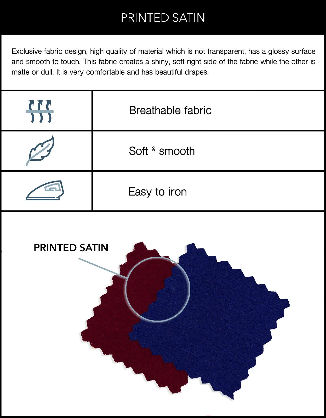 BELENTINO SATIN - 4 METERS (NAVY BLUE)