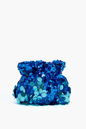 Blue Pedro Sequin Pouch