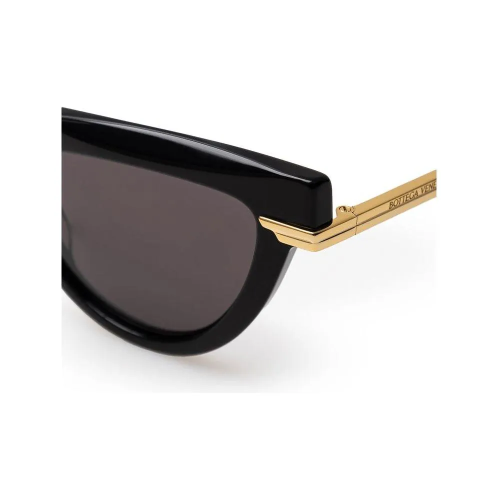 Bottega Veneta Black Acetate Sunglasses