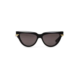 Bottega Veneta Black Acetate Sunglasses