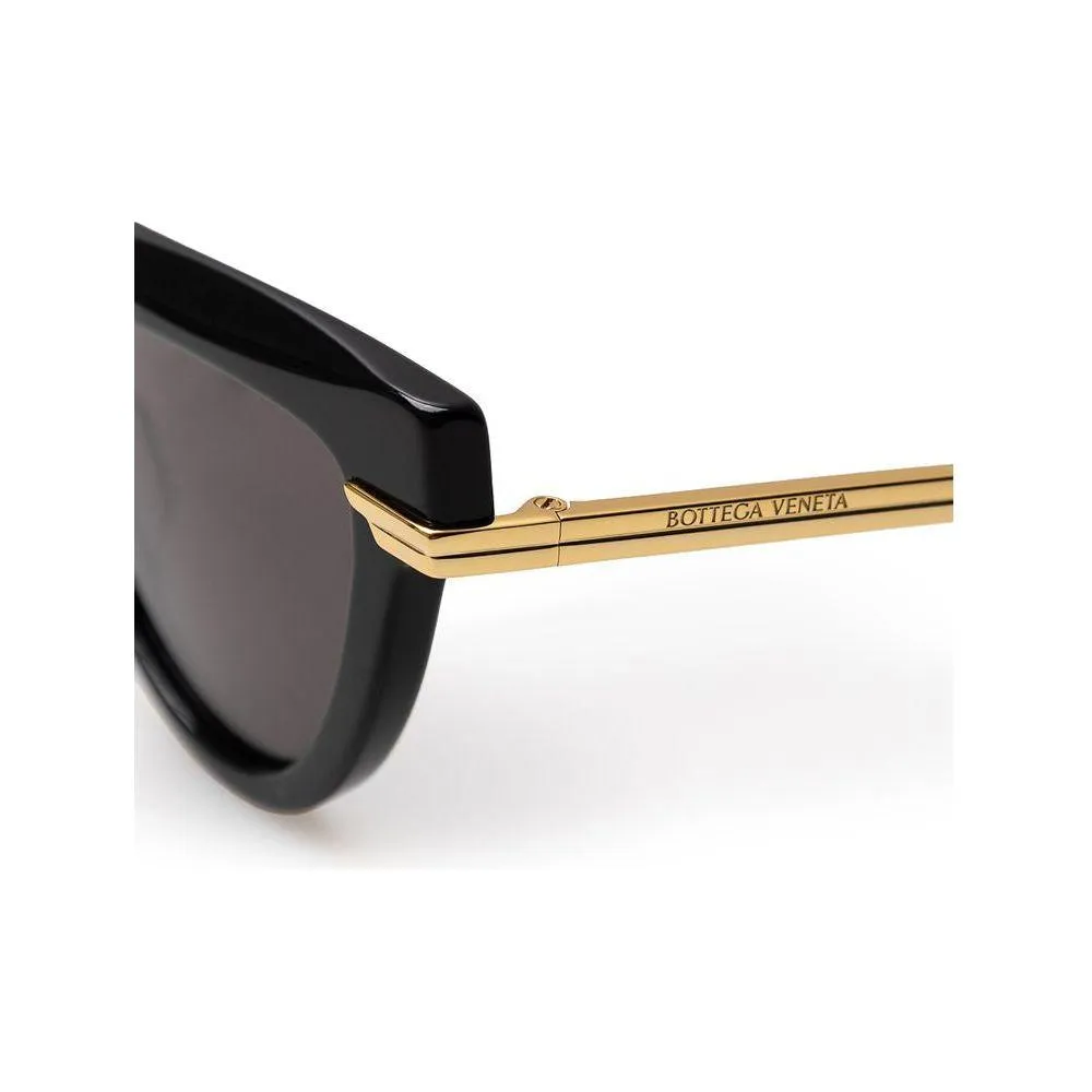 Bottega Veneta Black Acetate Sunglasses