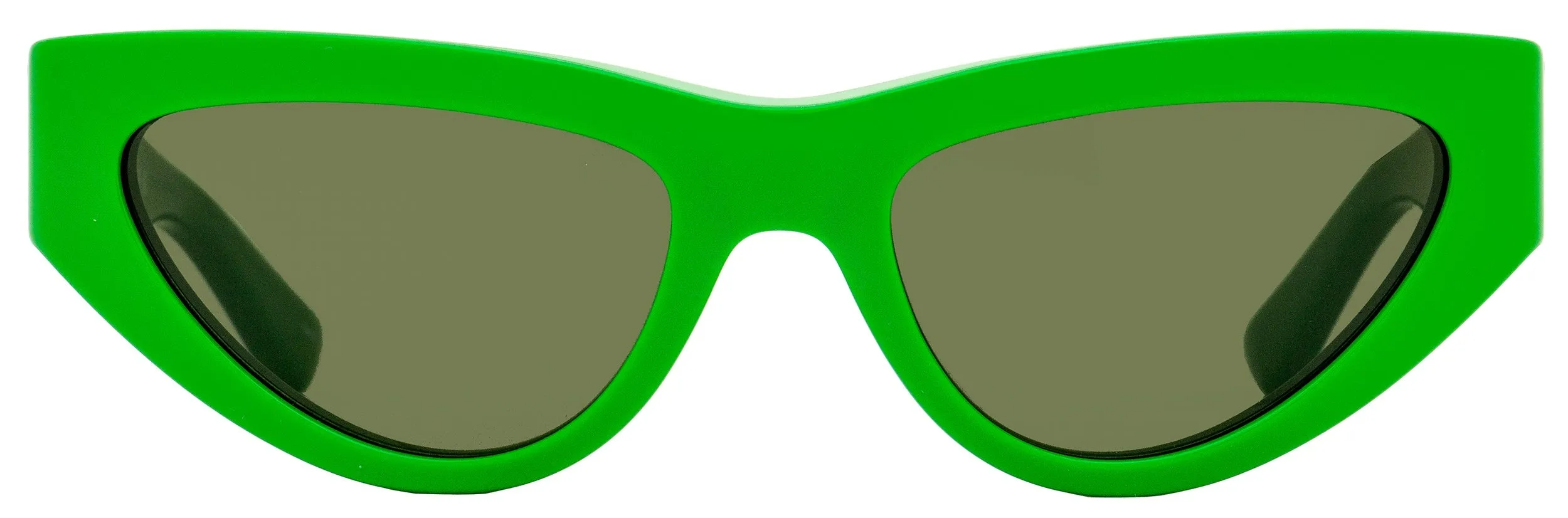 Bottega Veneta Women's Cat Eye Sunglasses BV1176S 003 Green 55mm
