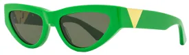 Bottega Veneta Women's Cat Eye Sunglasses BV1176S 003 Green 55mm