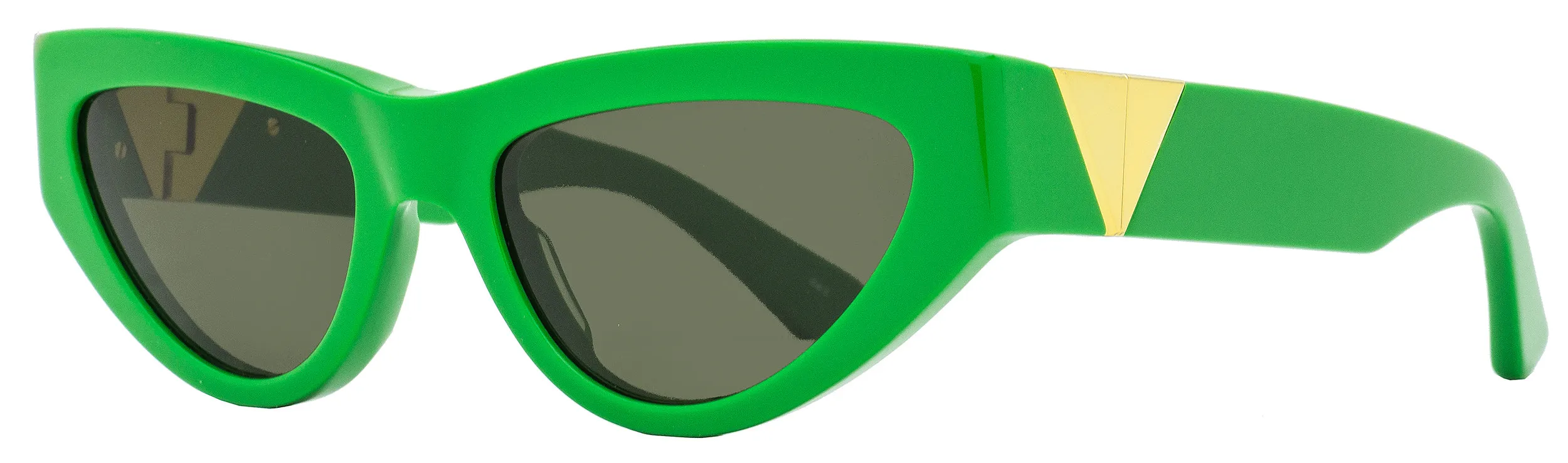 Bottega Veneta Women's Cat Eye Sunglasses BV1176S 003 Green 55mm