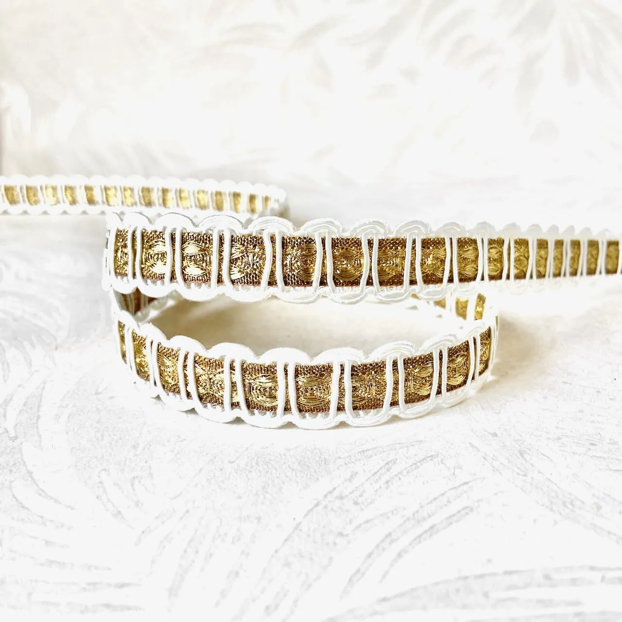 Braid with Metallic Inset - Multiple Colorways