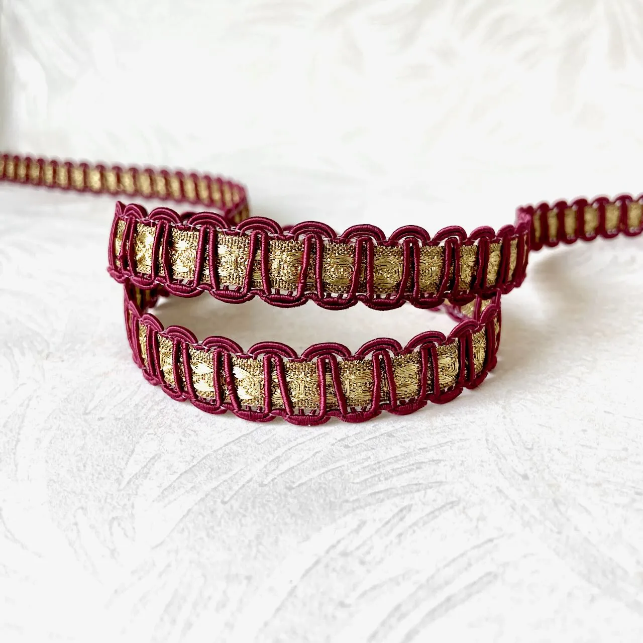Braid with Metallic Inset - Multiple Colorways