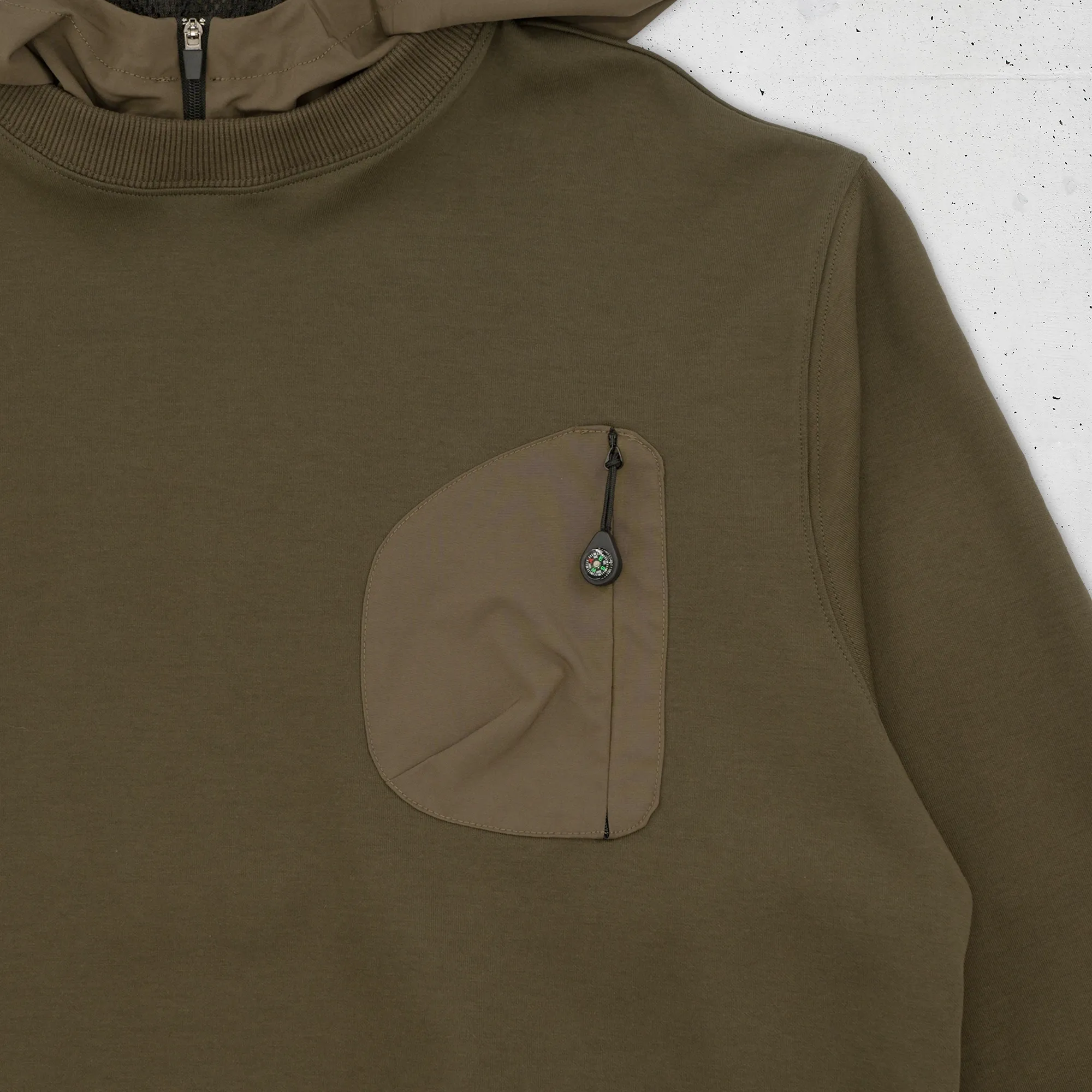 Brand collection 53 - Spliced Hoodie (green)