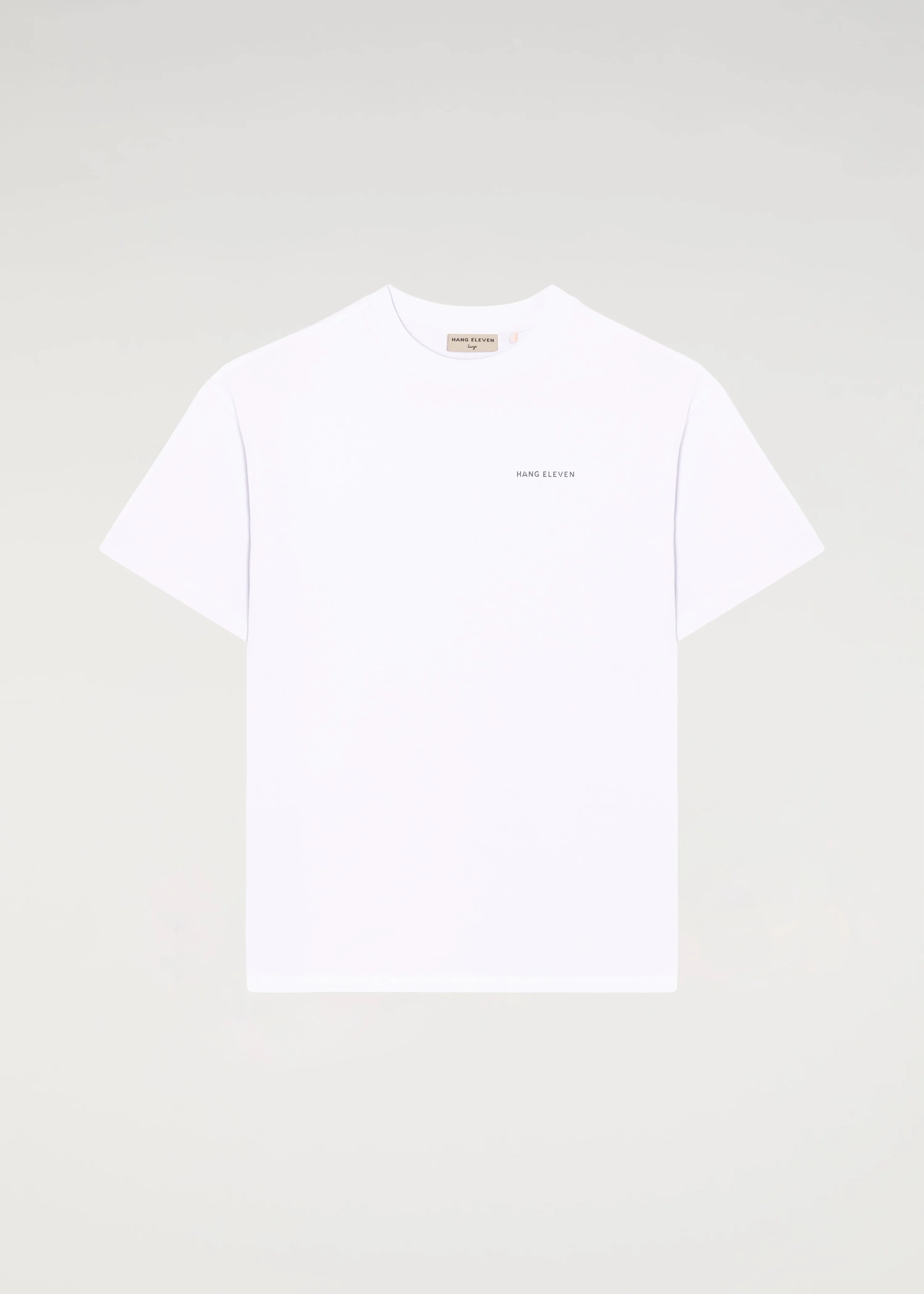 Brand Tee - White / Dusty Blue