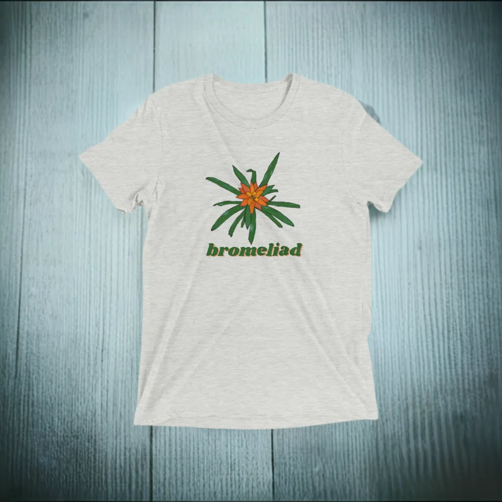 Bromeliad Triblend Unisex Crewneck T-shirt Gardening Houseplant Indoor House Plant Lover Gift Ideas Flower Shirt