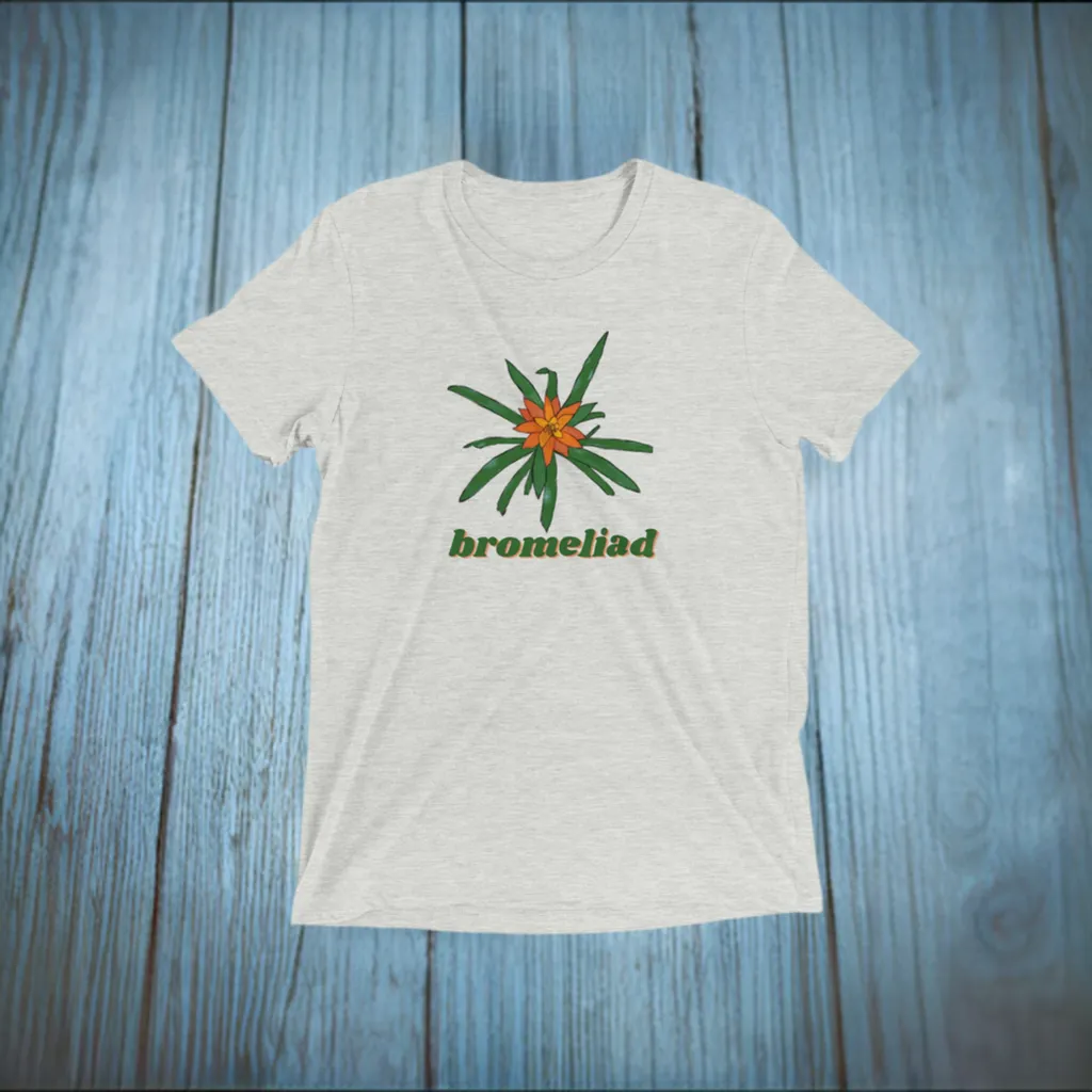 Bromeliad Triblend Unisex Crewneck T-shirt Gardening Houseplant Indoor House Plant Lover Gift Ideas Flower Shirt