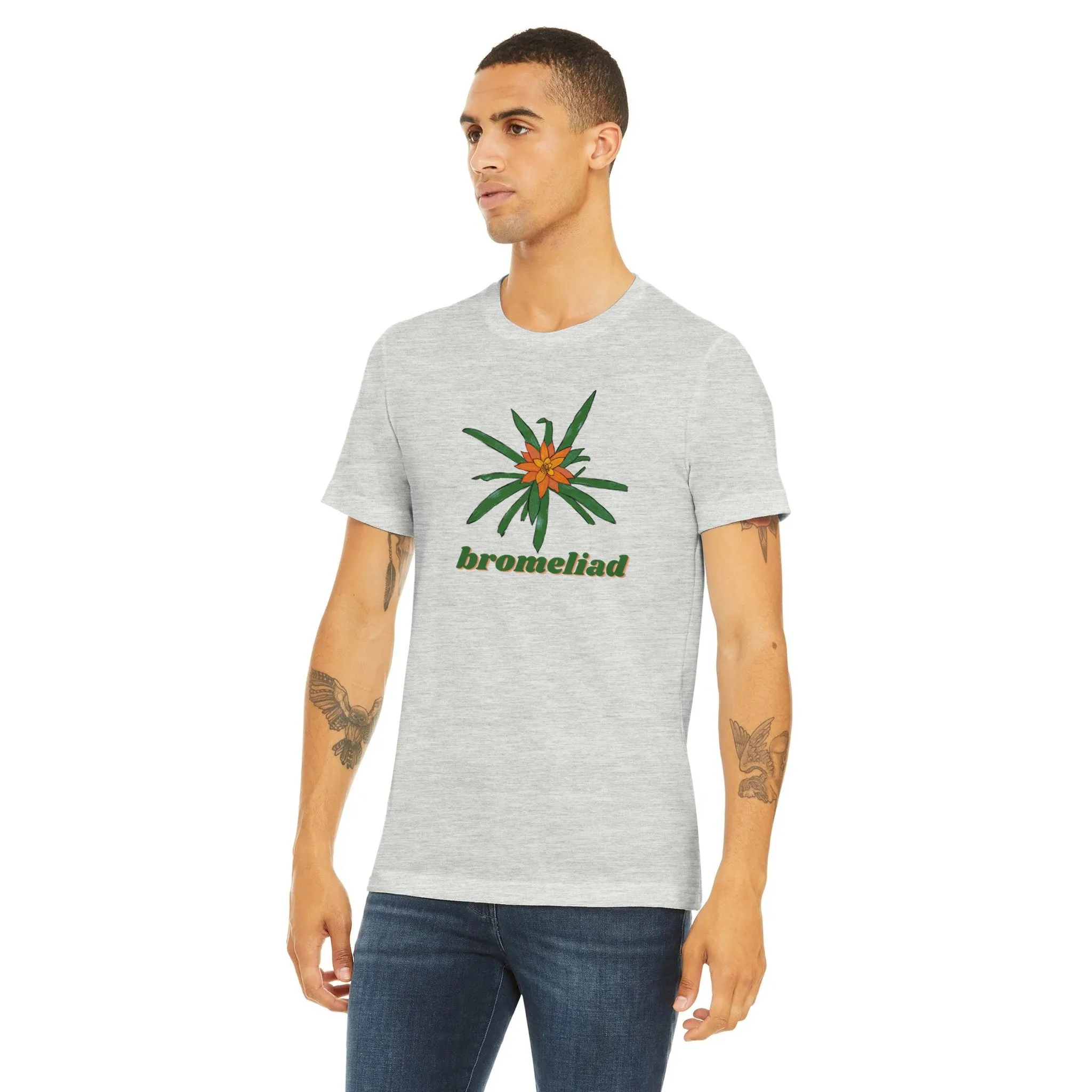 Bromeliad Triblend Unisex Crewneck T-shirt Gardening Houseplant Indoor House Plant Lover Gift Ideas Flower Shirt