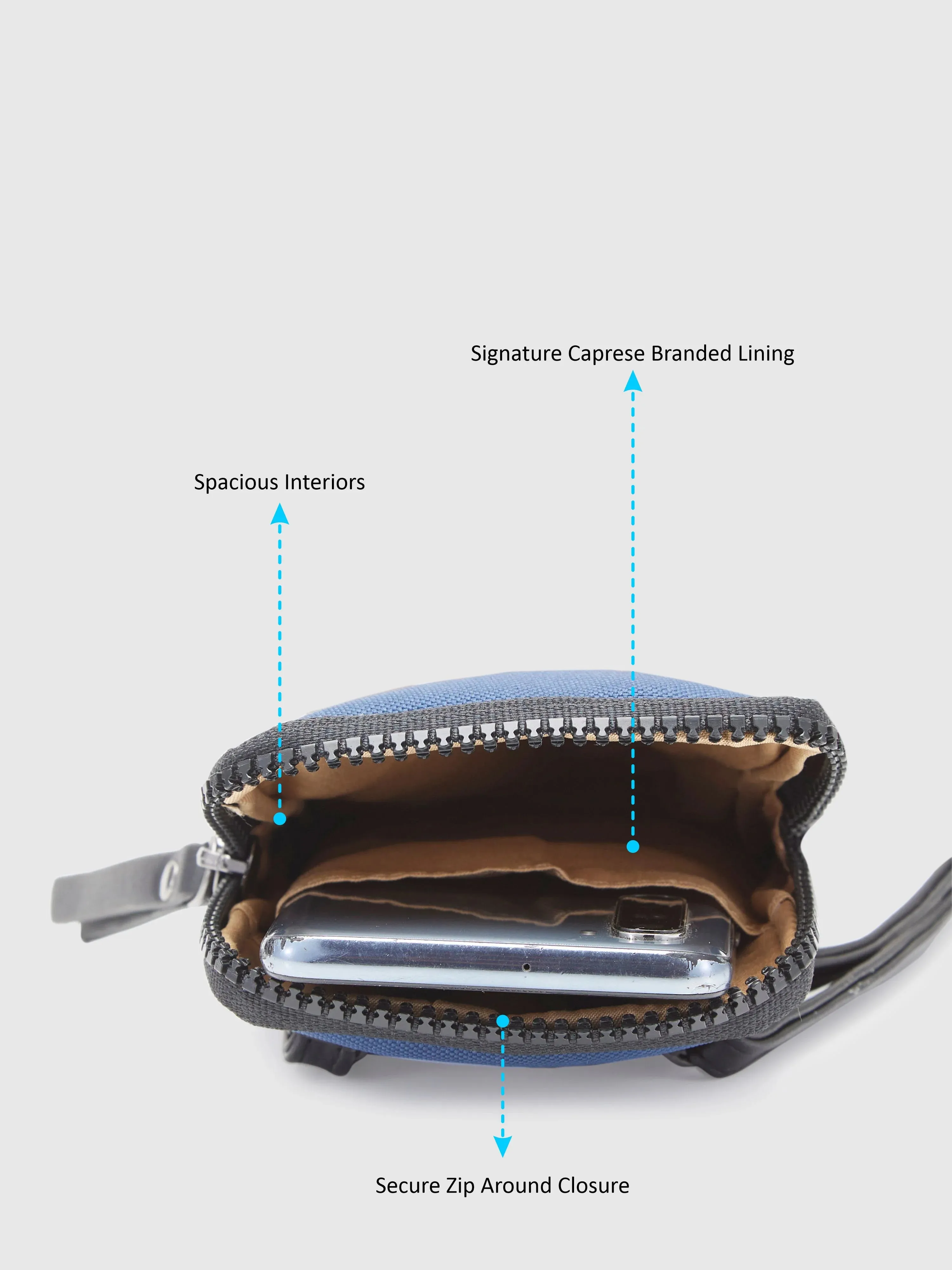 Caprese Rogue Mobile Sling Small Navy