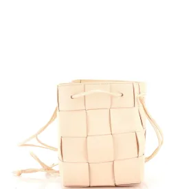 Cassette Bucket Bag Maxi Intrecciato Leather Small