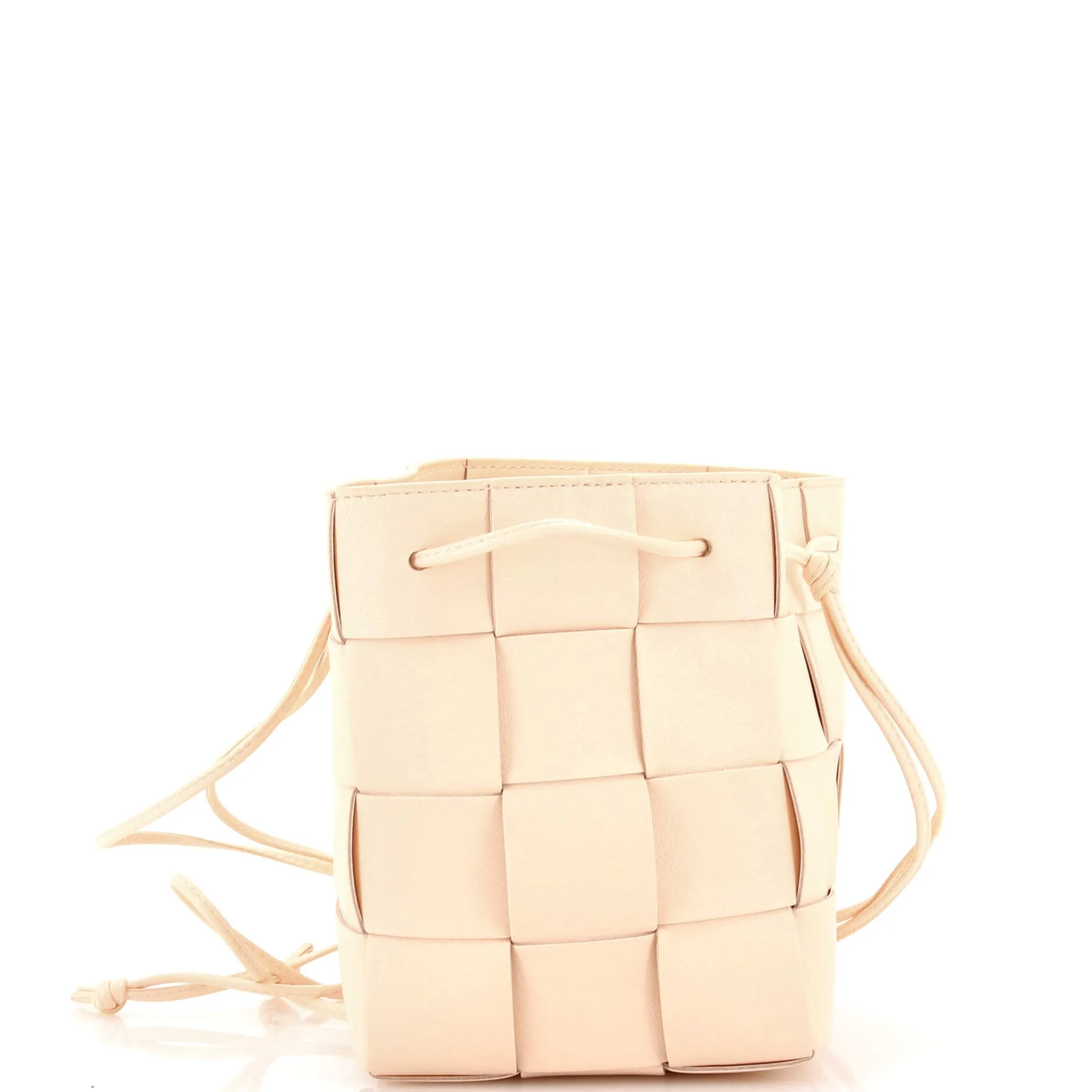 Cassette Bucket Bag Maxi Intrecciato Leather Small