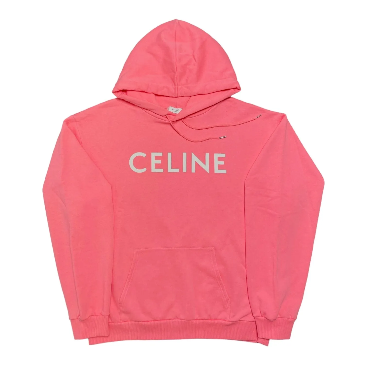 Celine Logo Hooded Sweatshirt Pink