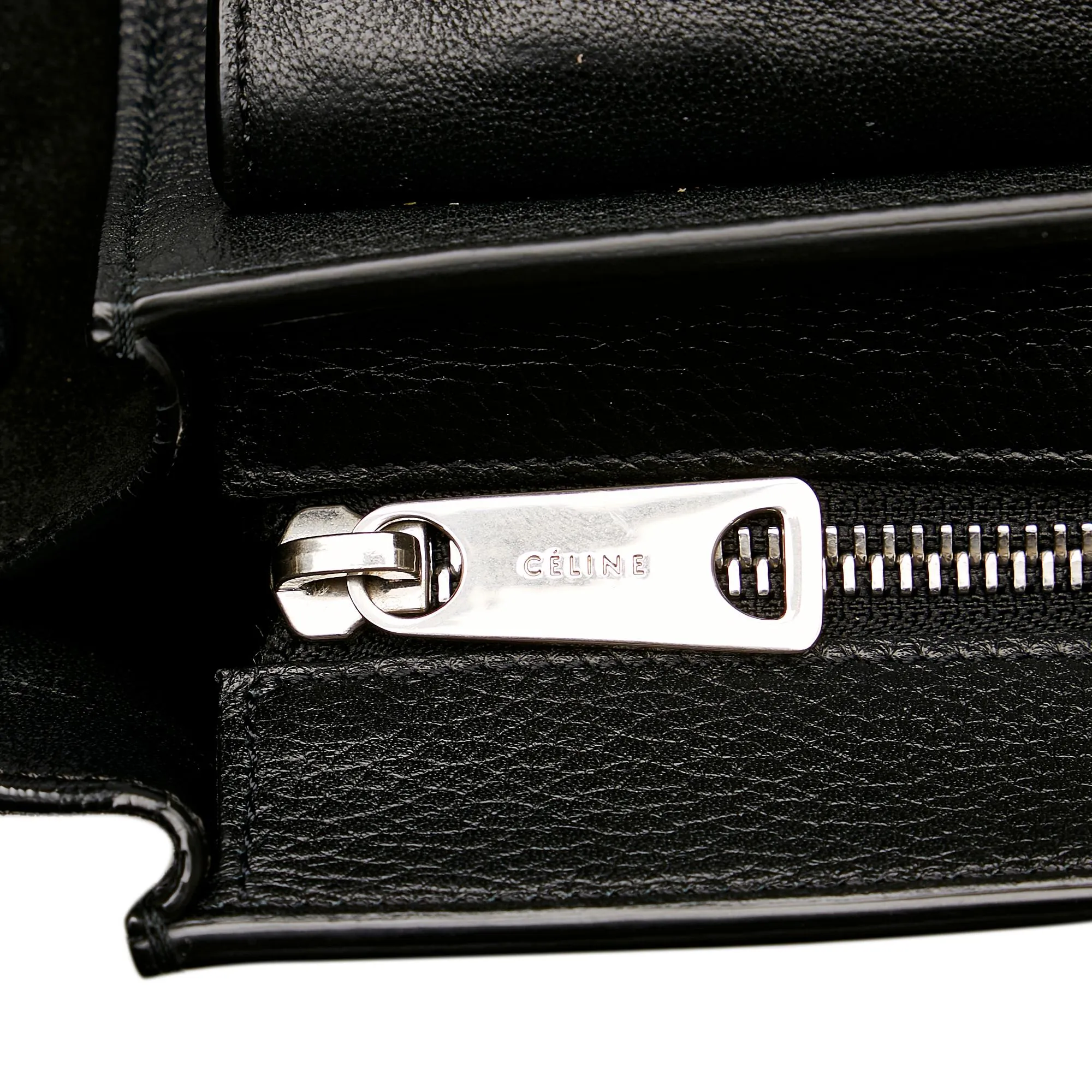 Celine Trapeze Leather Satchel (SHG-30491)