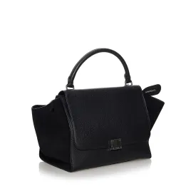 Celine Trapeze Leather Satchel (SHG-30491)
