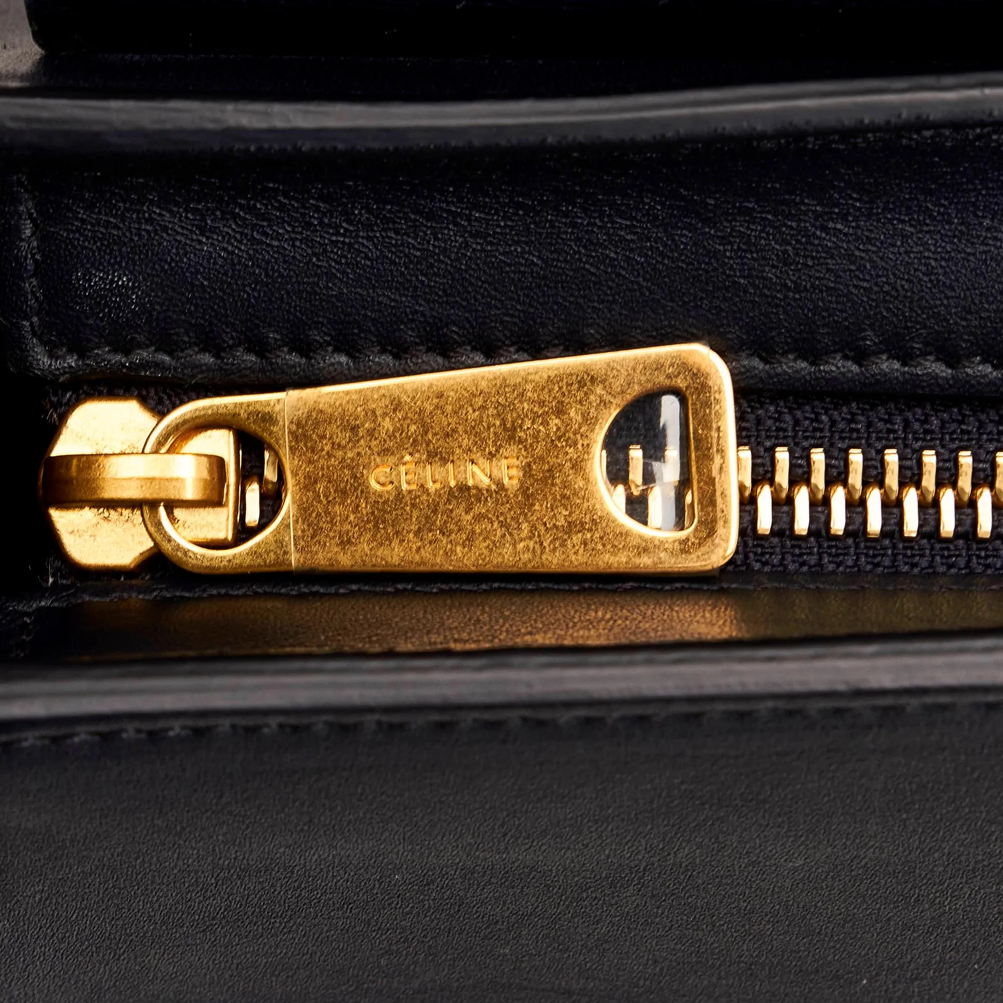 Celine Trapeze Tricolor Leather Satchel (SHG-30490)