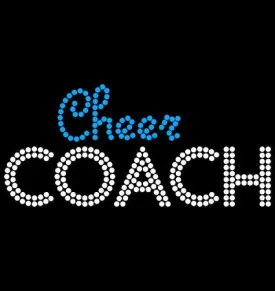Cheer Coach Hotfix Rhinestone Transfer