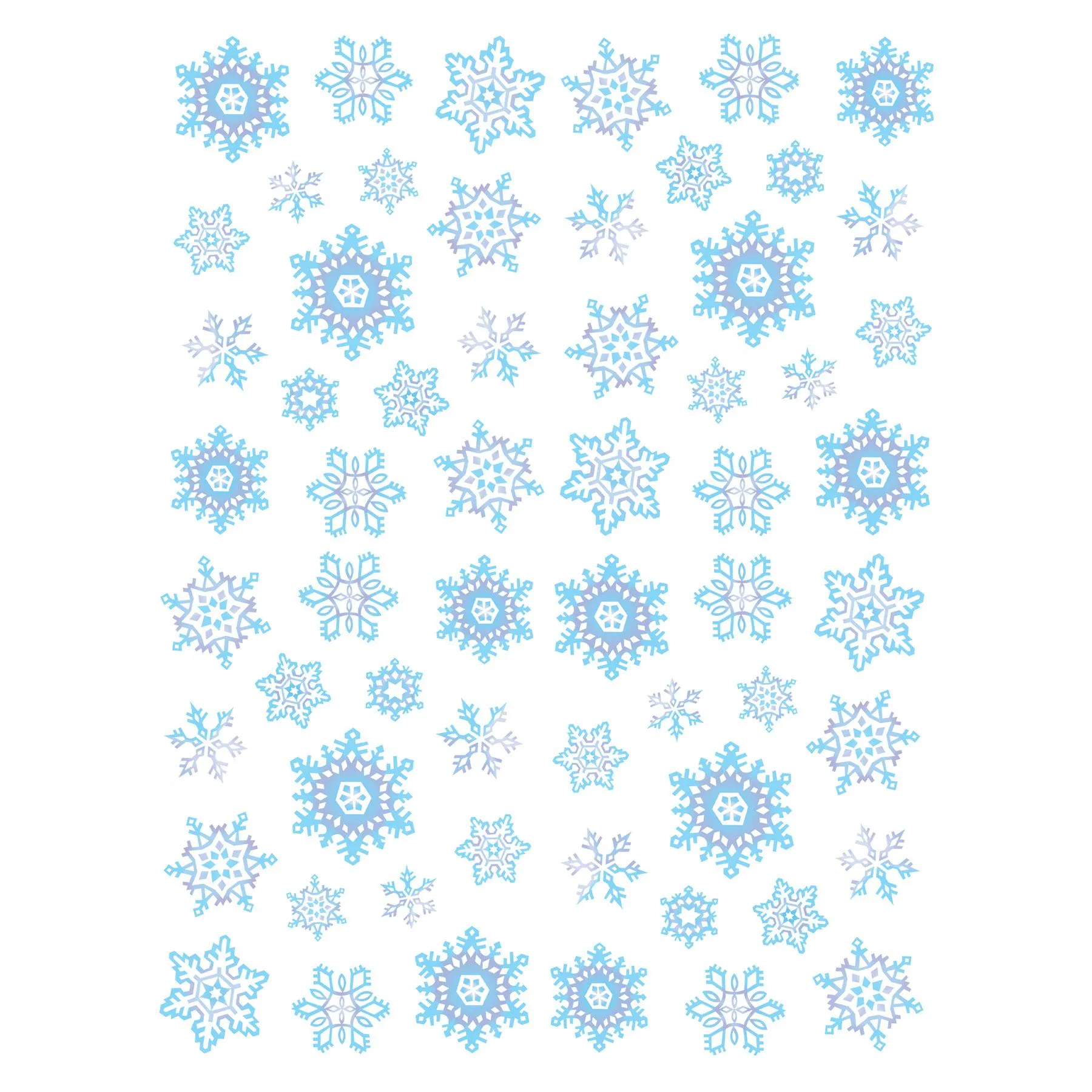 Christmas Snowflake Stickers (4 Sheets per Package)