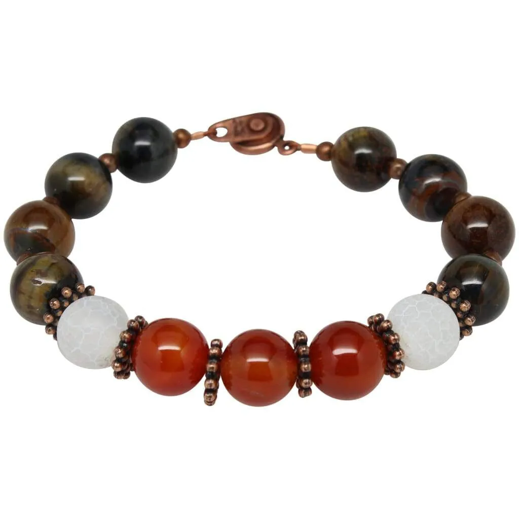 Confident and Stress Free Gemstone Beaded Bracelet