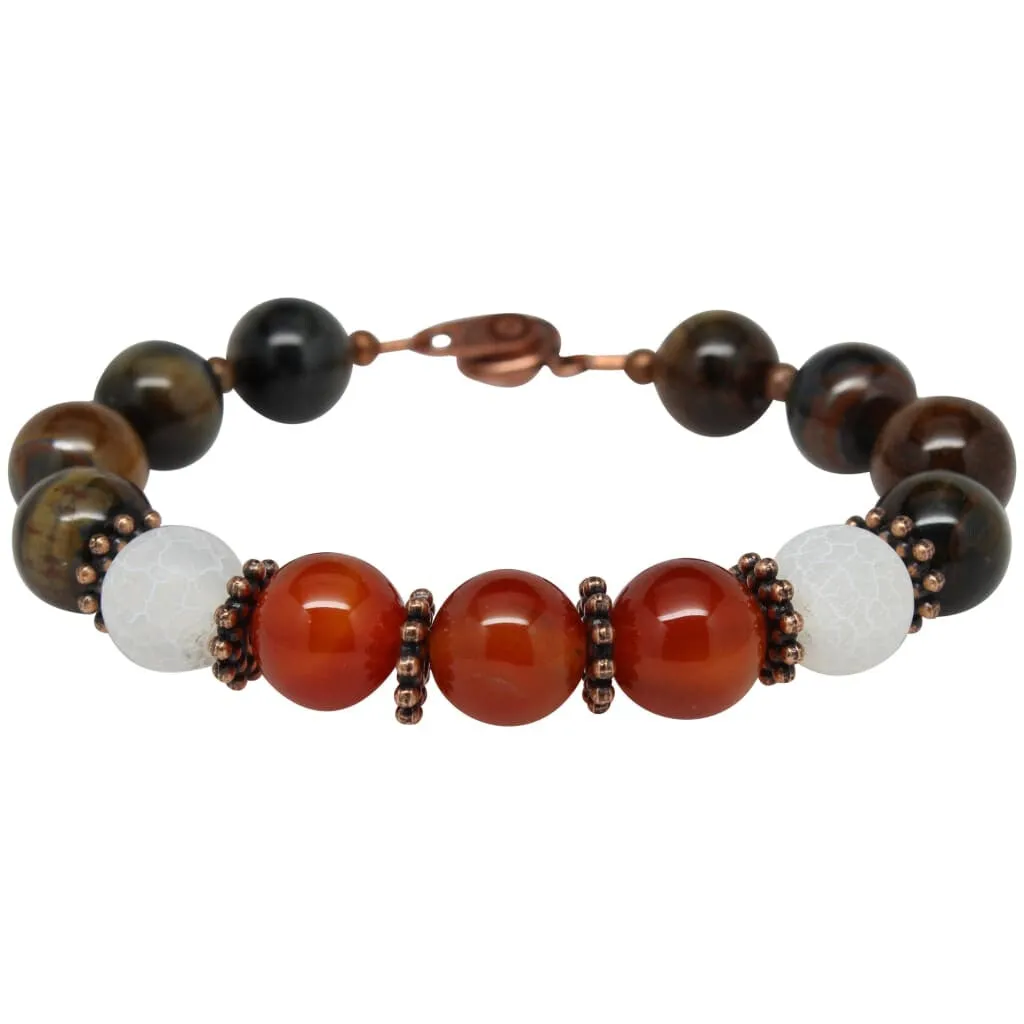 Confident and Stress Free Gemstone Beaded Bracelet