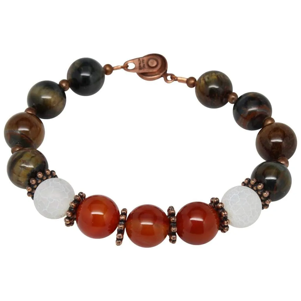Confident and Stress Free Gemstone Beaded Bracelet