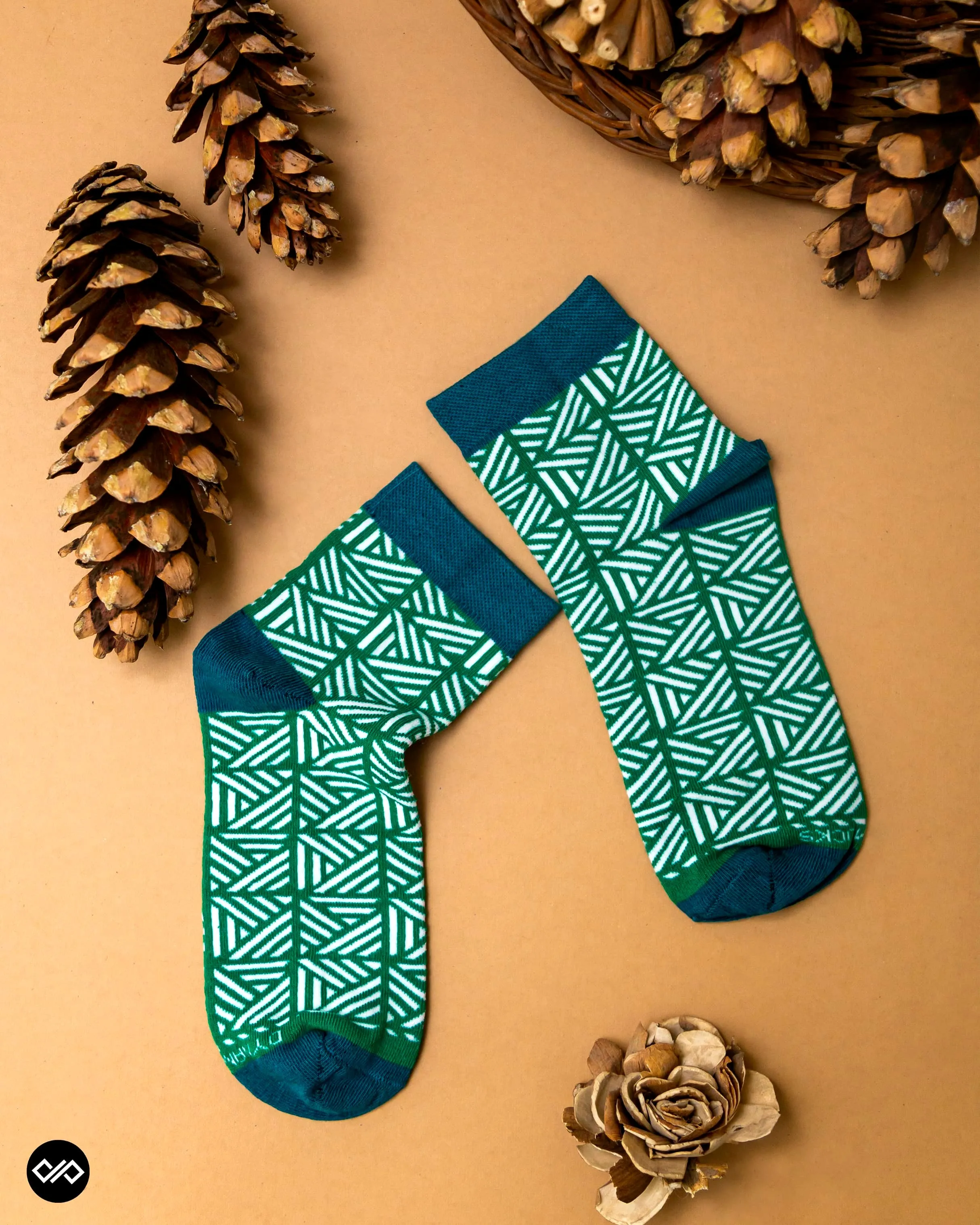 Contemporary Ankle Socks - Pack of 4 Unique Designs