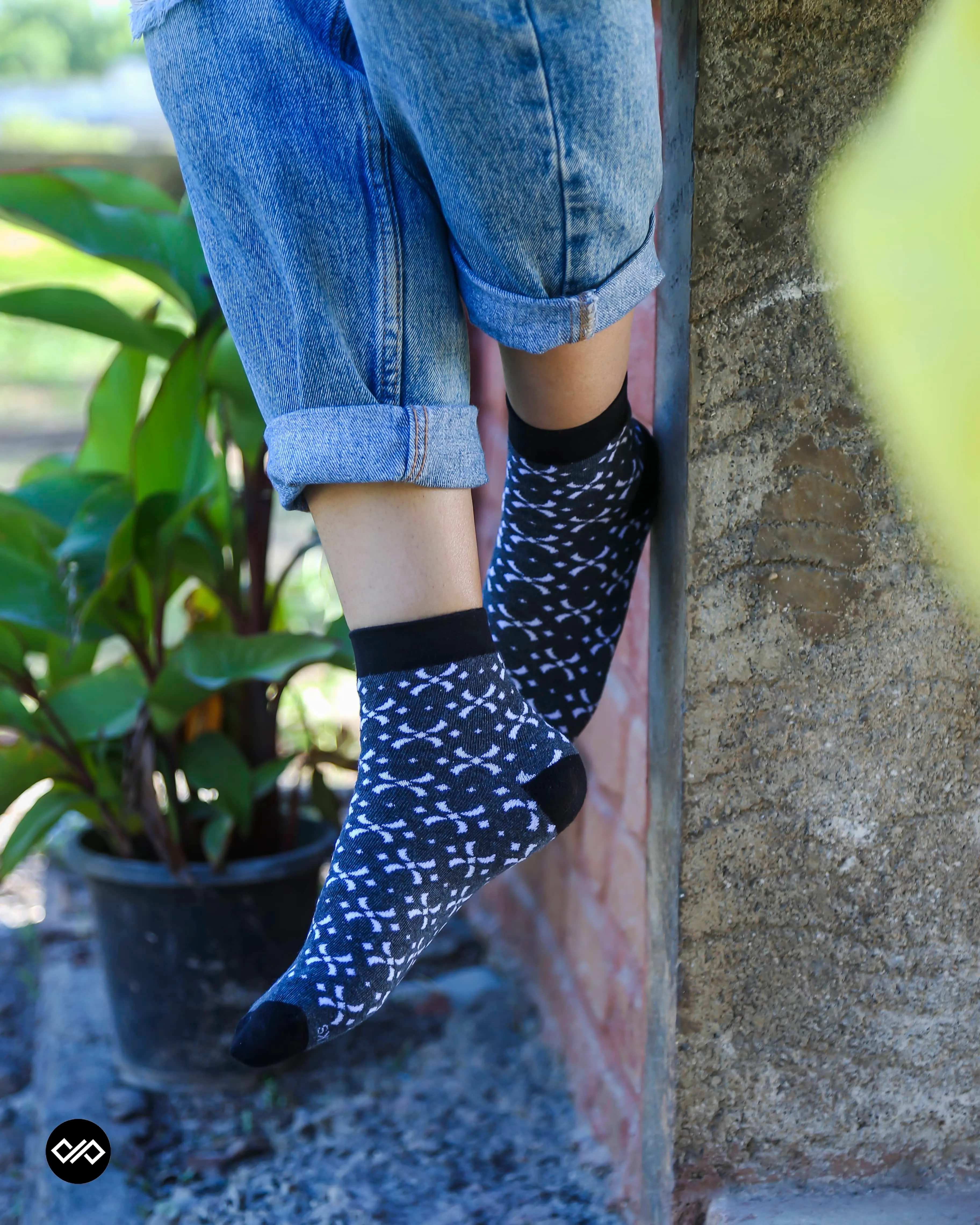 Contemporary Ankle Socks - Pack of 4 Unique Designs