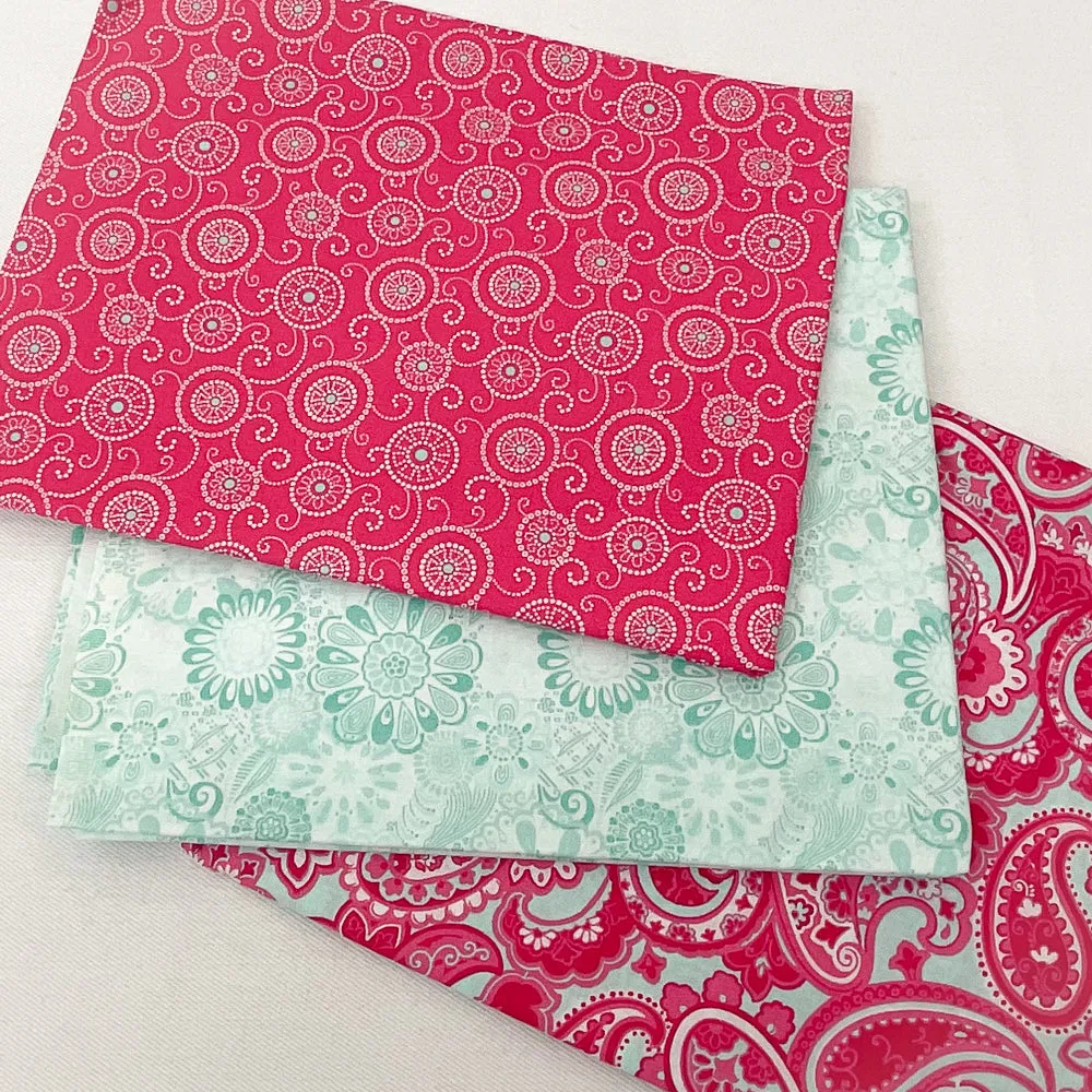 Coordinated Stash Builder Bundle - Cosmetics Hanging bag fabrics - various print fabrics 2 3/4 yards total