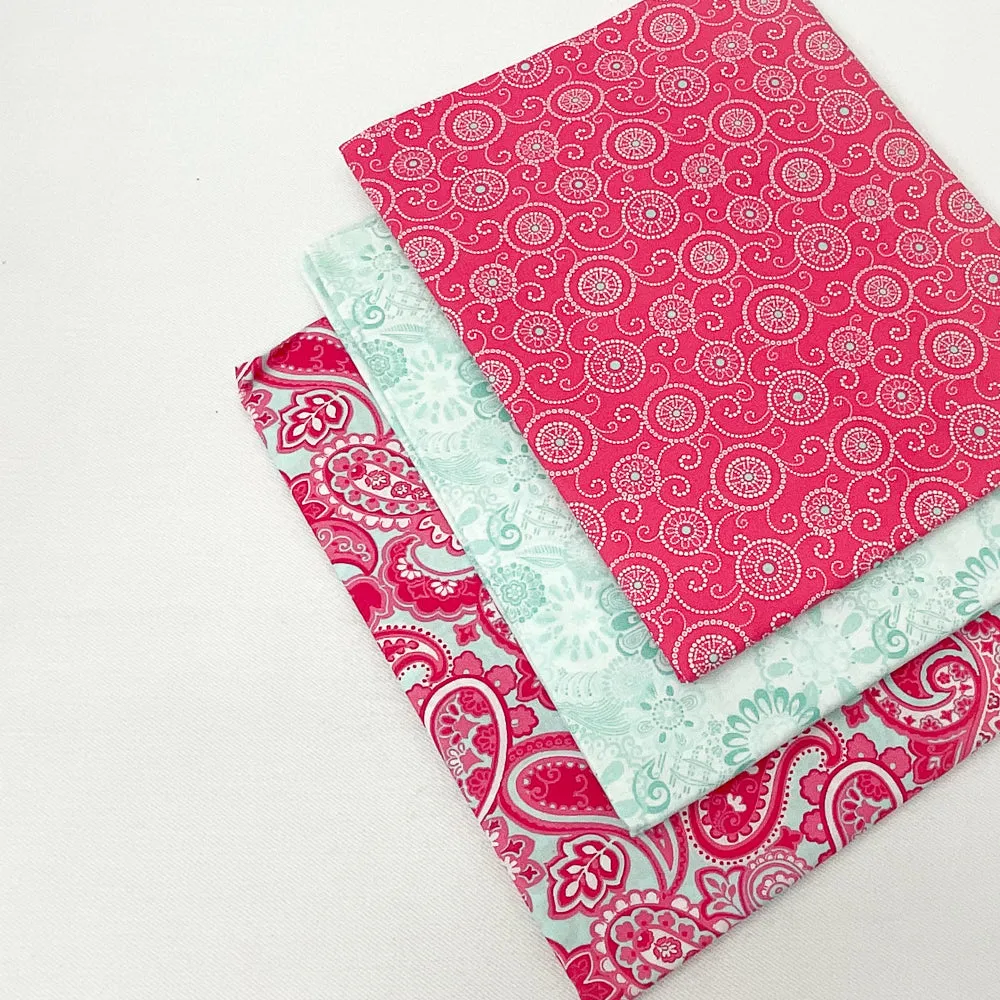 Coordinated Stash Builder Bundle - Cosmetics Hanging bag fabrics - various print fabrics 2 3/4 yards total