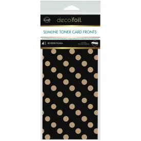 Deco Foil Kraft Toner Sheets 4"x 9" 4 pack - Reverse Polka*
