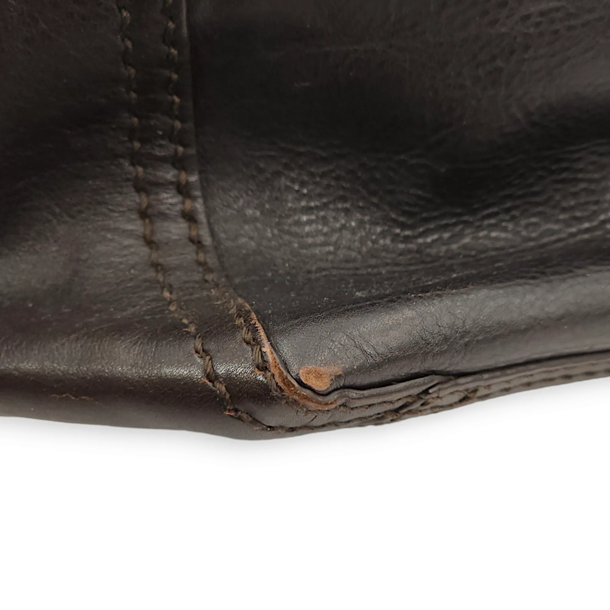 Downtown Brown Tote Bag in Calfskin, Gold hardware