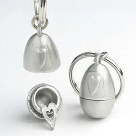 Emily Rosenfeld Pewter Heart Keychain