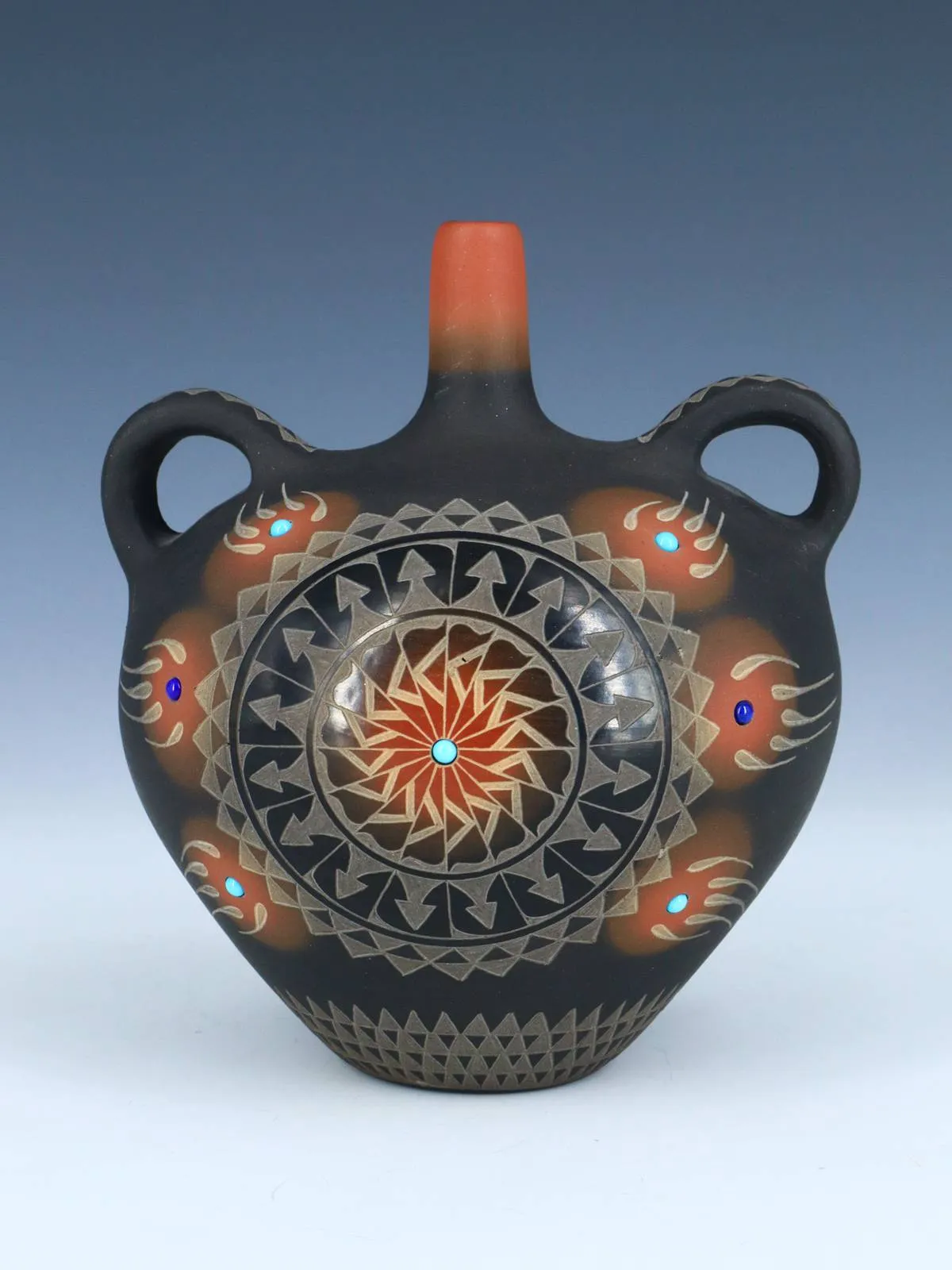 Estate Santa Clara Pueblo Hand Coiled Pottery