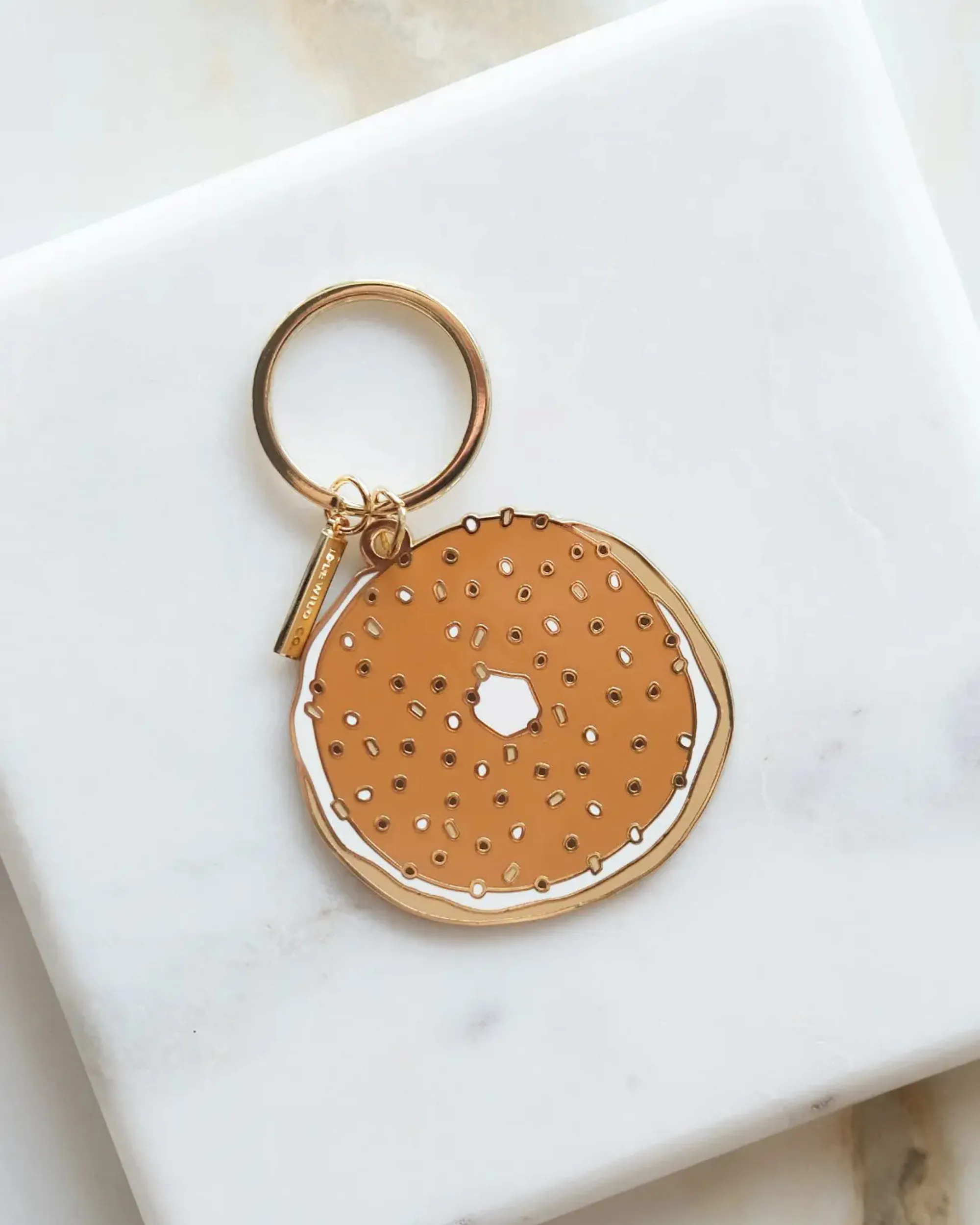 Everything Bagel Key Chain